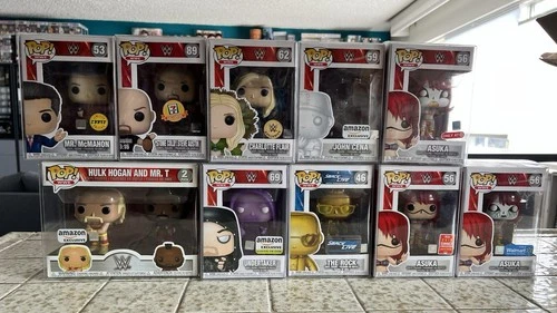 Funko Pop! Vinyl: WWE Funko John Cena Asuka Mr McMahon Chase Rock Hulk Lot 10