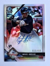 2018 Bowman Chrome Baseball Miguel Andujar Auto Refractor RC #’d /499 