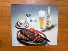 MILLER HIGH LIFE Beer Steak and Baked Potato Deadstock AD Transpancy (VTG, 50s)