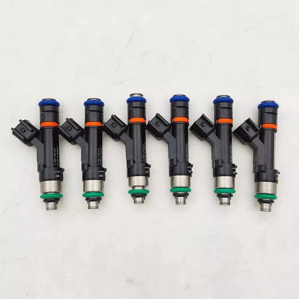 6PCS Bosch 0280158020 Fuel Injectors For 2005-2010 Jeep Grand Cherokee 3.7L - Image 3 of 4