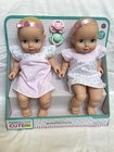 Brand New Perfectly Cute 14" My Sweet Baby Twin Doll 10pc Set Blonde Blue Eyes
