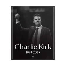 Charlie Kirk Poster, RIP Charlie Kirk 1993 - 2025 Poster, Memorial Charlie Kirk