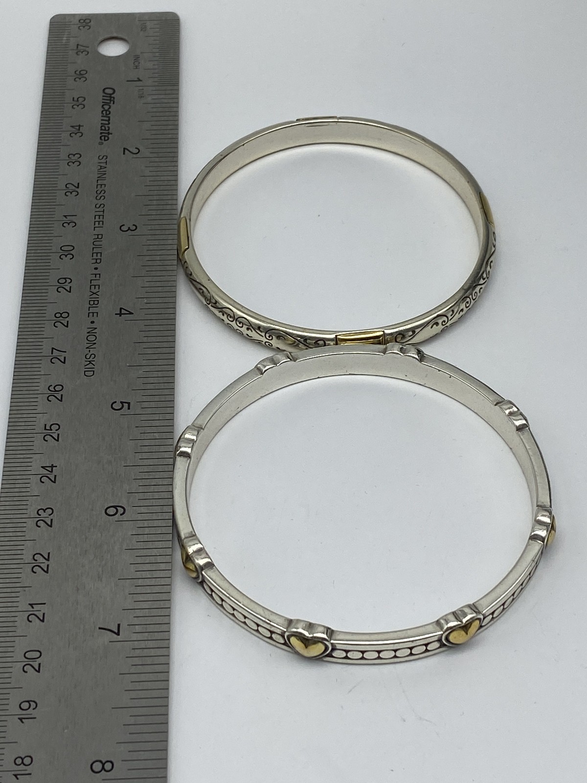 Brighton Silver Tone Assorted Bangle Bracelet Jew… - image 7