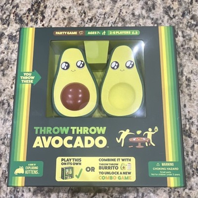 Exploding Kittens Throw Throw Avocado Party Game Ages 7+ 2-6 Players