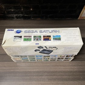 Sega Saturn Original System Box + Some Paperwork + Stickers Only -- NO CONSOLE