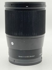 SIGMA for SONY E-MOUNT 16mm f/1.4 DC DN CONTEMPORARY LENS - 16mm 1:1.4 C