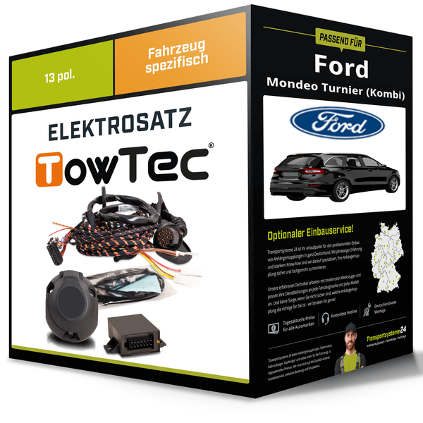 Elektrosatz 13-Pol Spezifisch für Ford Mondeo Turnier (Kombi) 10.2010-09.2014-image