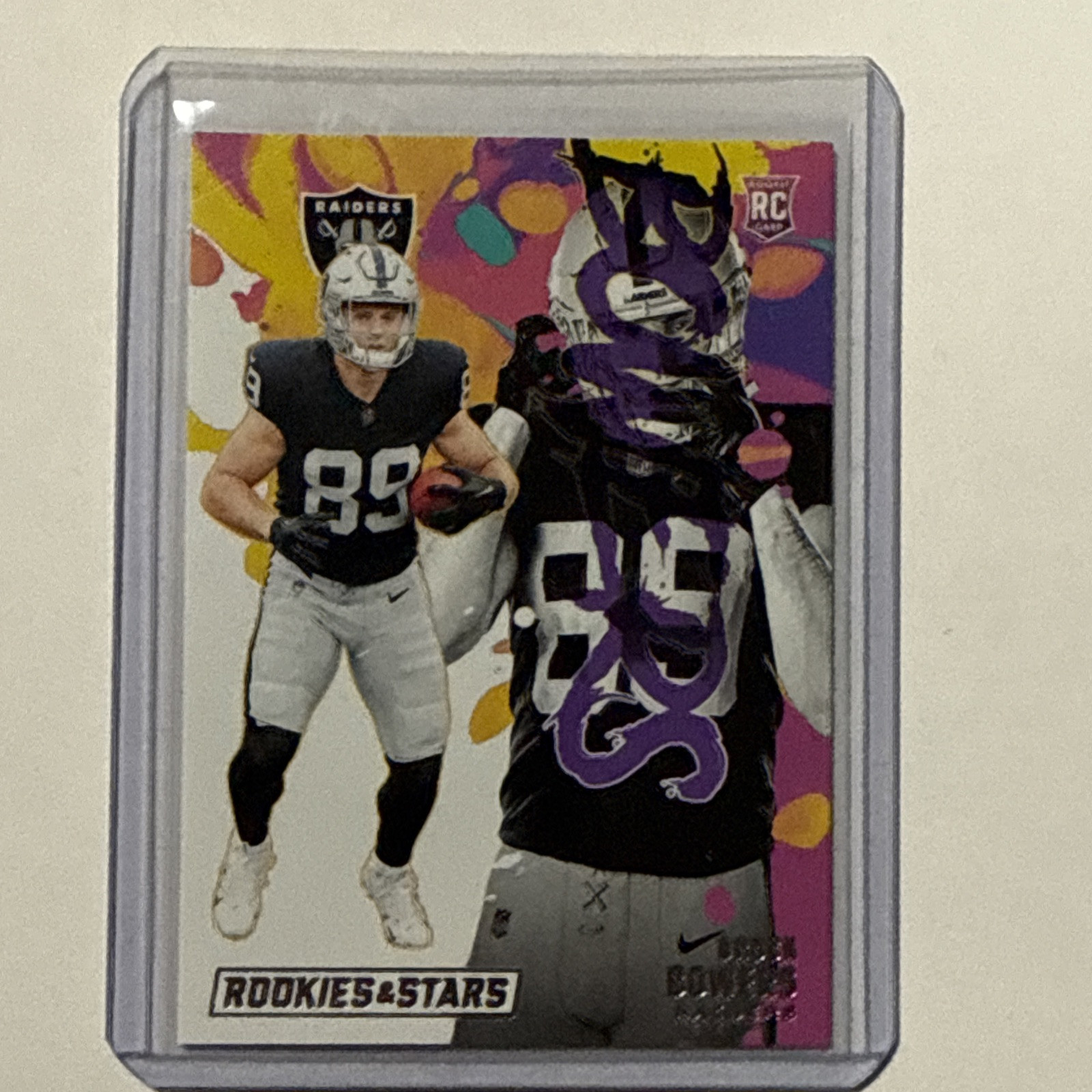 Brock Bowers Panini Rookies & Stars Rookie Exclusive #REBBS Longevity