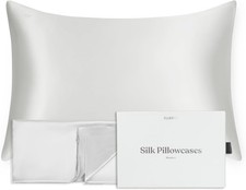 100 Pure Mulberry Silk Pillowcase - Queen Size 20" x 30" - 22 Momme 6A Grade