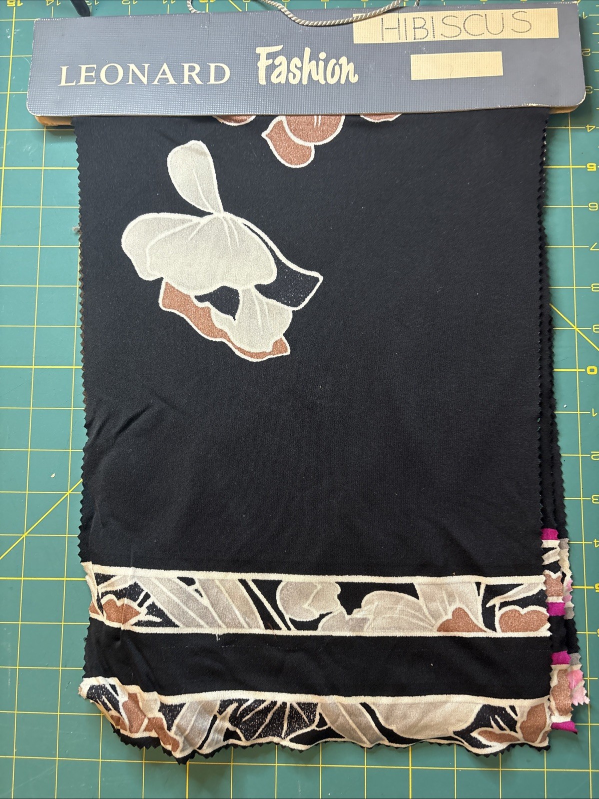 VTG Leonard Paris Partial Sample Book “Hibiscus” Original 1960s–70s Silk Archive