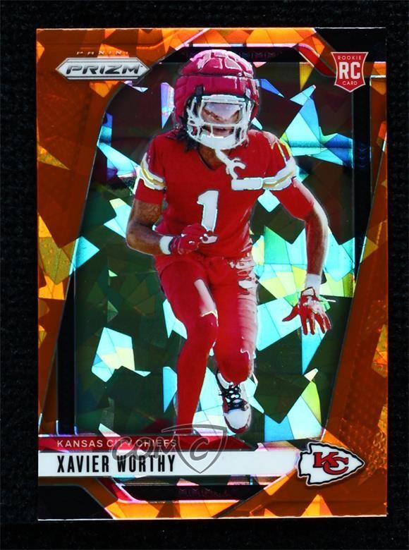 2024 Panini Prizm Rookies Orange Ice Prizm Xavier Worthy #399 1o8x