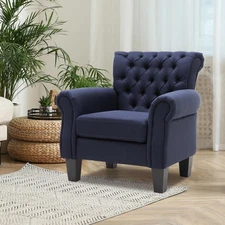 Soft Accent Chair Reading Arm Chair Fabric Living Room Chairs for Bedroom Hom...