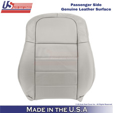 2005-2008 For Dodge Magnum Genuine Leather Passenger Top Seat Cover Lt Graystone