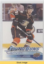 2016-17 Upper Deck UD Canvas Young Guns Jacob Larsson #C220 READ g1m