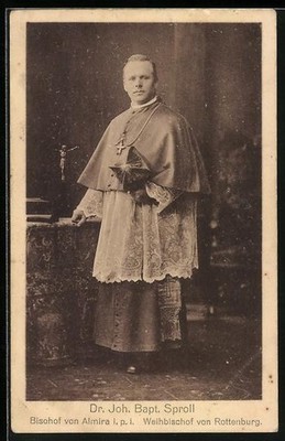 Ansichtskarte Dr. Joh. Bapt. Sproll, Bischof von Almira i. p. i. 