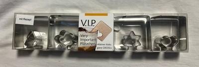 RBV Birkmann V.I.P. Mini Cookie Cutter Set 4pc Stainless Steel - NEW