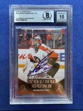 2010-11 Upper Deck Sergei Bobrovsky Young Guns RC Auto Beckett Auth 10 Auto