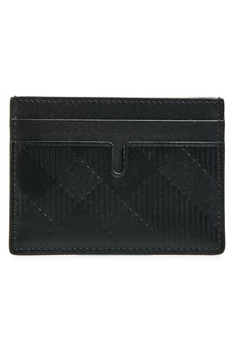 Burberry Sandon Black Leather Card Holder New with Tags & Dust Bag