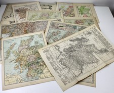 Vintage & Antique Maps of Scotland Scottish Counties County Highlands Islands