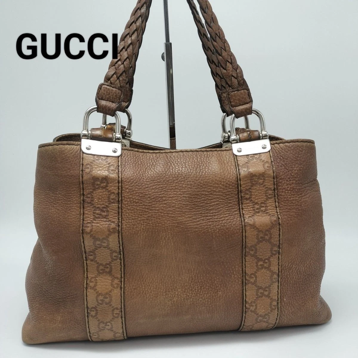 Sac fourre tout Gucci cuir marron 146
