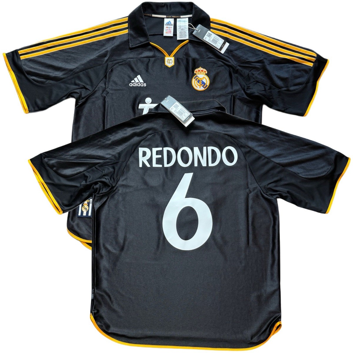 1999/00 Real Madrid Away Jersey #6 Fernando Redondo Medium adidas