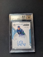 2018-19 SP Authentic Future Watch Auto Elias Pettersson BGS 9.5 True gem /999