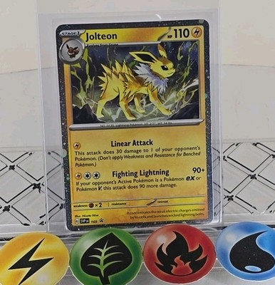 Pokémon TCG Jolteon 169 Cosmos Holo Promo Scarlet And Violet 2025 NM
