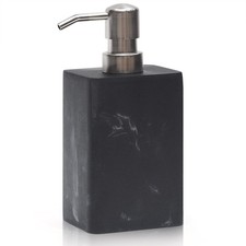 15 Oz Marble Style Resin Soap Dispenser with Easy-Press Pump,Hand Soap Dispen...