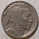 1937 Buffalo Nickel 5 Cents