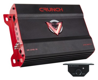 Crunch DR-2725.1D 2725 Watt Mono Amplifier 2 Ohm Class D Car Stereo Amp