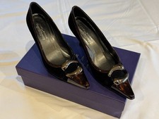 Vintage Russell  & Bromley Ladies Court Shoes size 36 Tortoiseshell/Black Suede