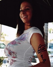 Hot Sexy Gianna Michaels Signed 8x10 Photo Adult Star Autograph Beckett
