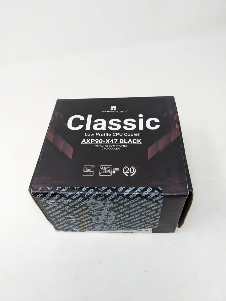 Thermalright AXP90-X47 Black CPU Cooler Low Profile HTPC ITX Cooling Fan New - Image 2 of 4