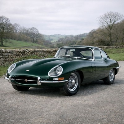 Jaguar E-Type Serie Wandbild - Oldtimer Sportwagen POSTERDRUCK