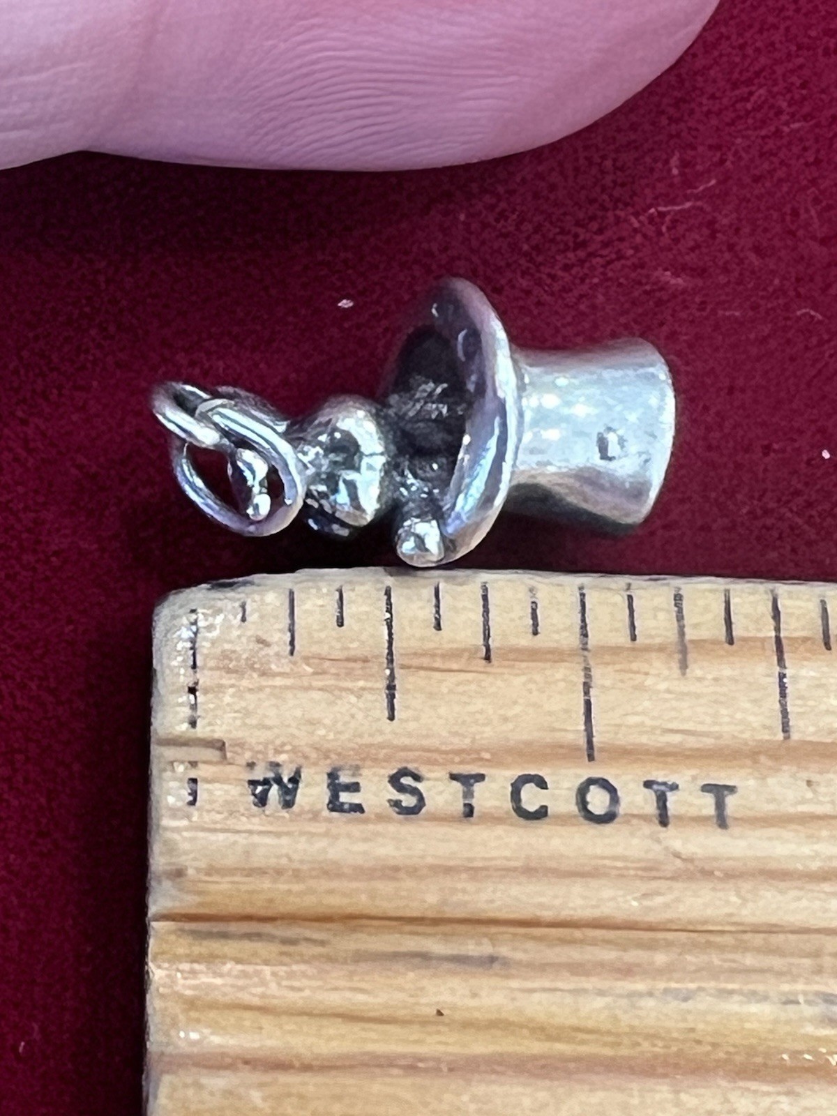 Sterling Silver 3D 5/8” Solid Magic Rabbit Bunny … - image 7