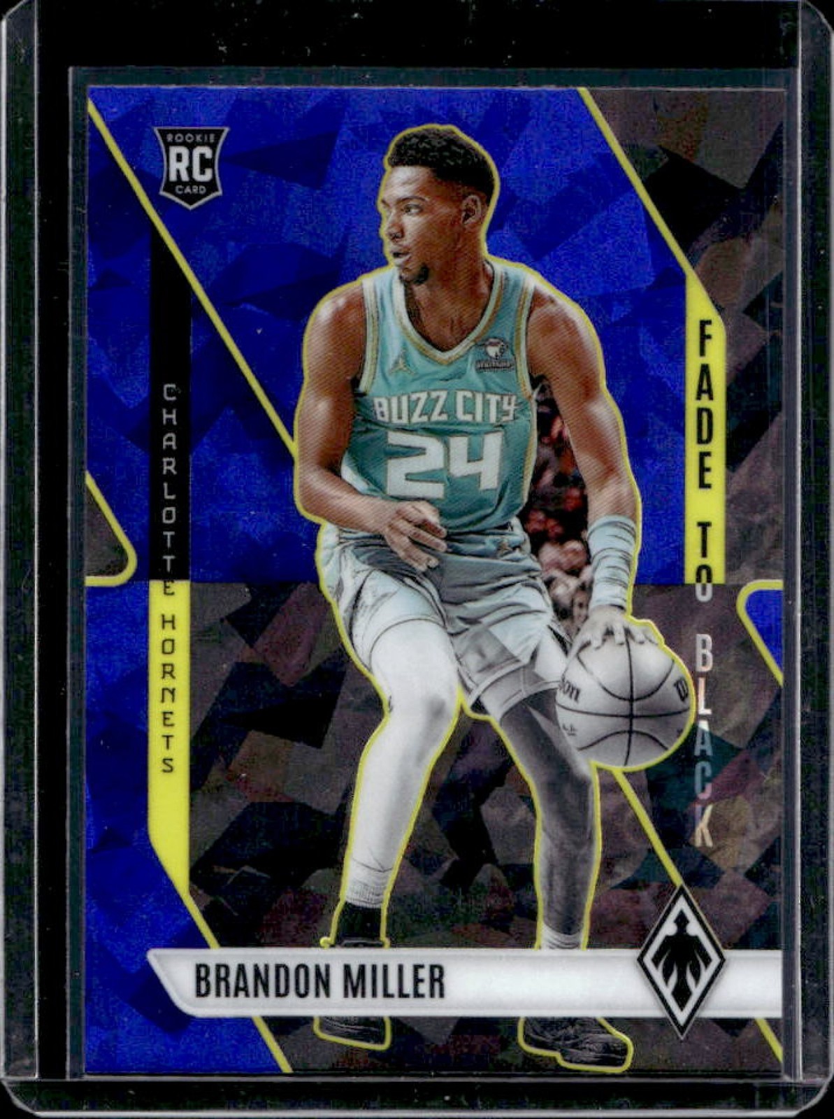 2023-24 Phoenix Brandon Miller Fade To Black RC Blue Ice #8 Hornets