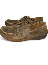 Twisted X Womens 6.5 Slip On Driving Moccasin Moc WDM0003 Brown Leather