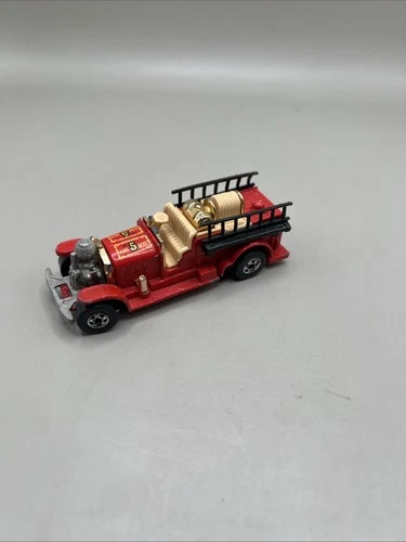Vintage 1980 Hot Wheels Old Number 5 Fire Engine Truck Malaysia Diecast