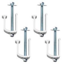Aluminum Alloy Truck Bed Tool Box Clamps Universal Tie Down Kit Silver 4 PCS