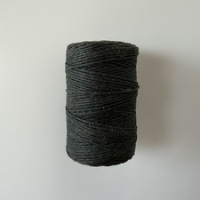 Irish Waxed Linen Thread Black 100yds 6Ply Cord