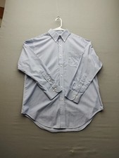 Lauren Ralph Lauren Classic Fit Non Iron Blue Plaid Button Down Shirt 16 32/33