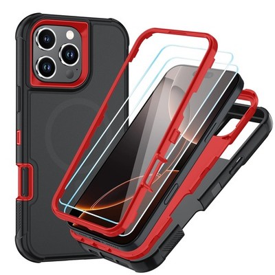 Magnetic for iPhone 16 Pro Case with HD Screen Protector, Compatible with Mag...