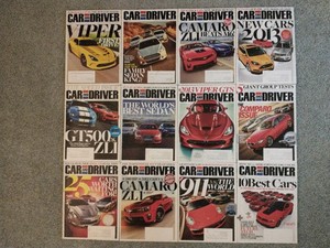 Car and Driver magazine lot of 12 Jan.-Dec. 2012