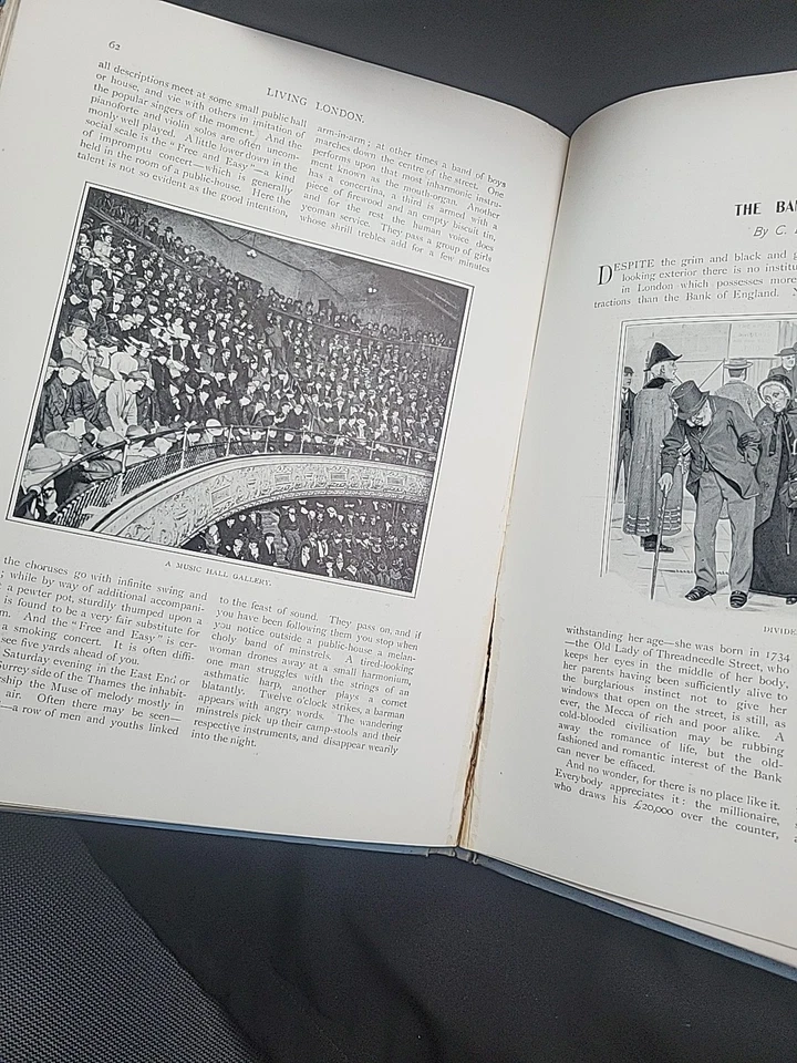 1901 London Life by George R. Sims music hall audience photo - Image 2 of 4