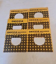 45 RPM 7" RECORD SLEEVES CO. SLEEVE 6 PACK SEE PHOTOS Decca Records SLV316