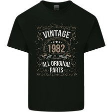 Camiseta 43º Cumpleaños Edición Limitada 1982 Hombre Algodón Ligero
