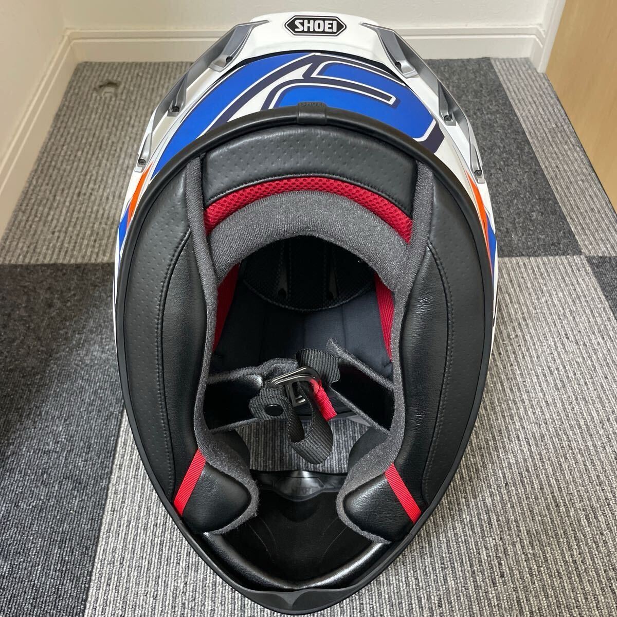 SHOEI X-Fourteen X-14 AM73 TC-2 Blue Full Face Helmet Size XL (61