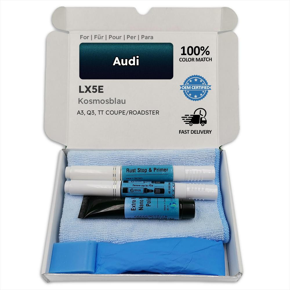 Lackstift für Audi Blau KOSMOSBLAU LX5E A3 Q3 TT COUPE ROADSTER Stift Stick