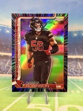 2025 Topps Chrome Darius Robinson Radiating Neon Pulse  SP Refractor #9