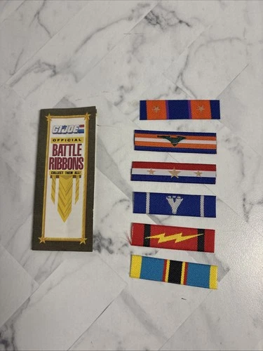 Lot Of 6 G.I. Joe Battle Ribbons Vintage 1987 UNUSED - Medal Of Honor +++